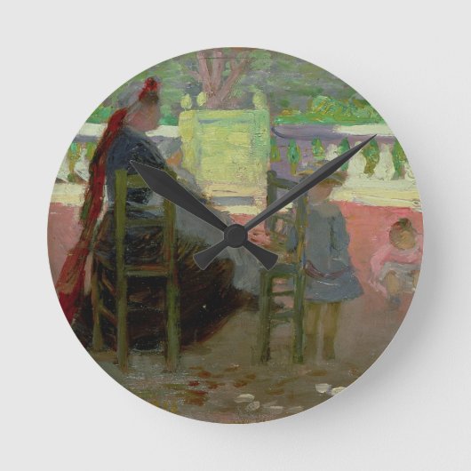 ルクセンブルクの庭 ラウンド壁時計 (正面)