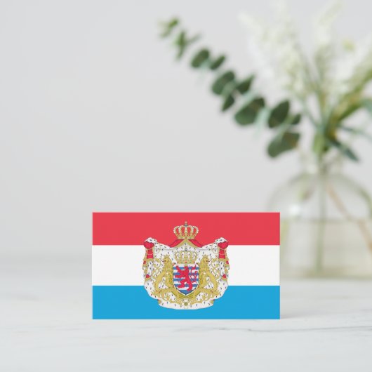 ルクセンブルクの旗と紋章, ルクセンブルク 名刺 (スタンド正面)