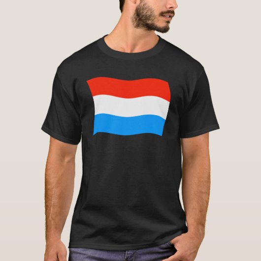 ルクセンブルクの旗のTシャツ Tシャツ (正面)
