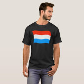 ルクセンブルクの旗のTシャツ Tシャツ (正面フル)
