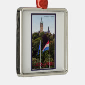 ルクセンブルクの旗 メタルオーナメント (右)