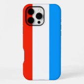 ルクセンブルクの旗 iPhoneケース (裏面)