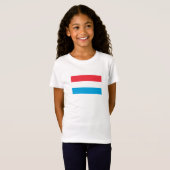 ルクセンブルクの旗 Tシャツ (正面フル)
