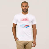ルクセンブルクの旗 Tシャツ (正面フル)