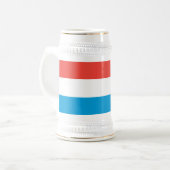 ルクセンブルクの明白な旗 ビールジョッキ (正面左)