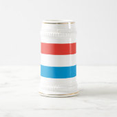 ルクセンブルクの明白な旗 ビールジョッキ (中央)