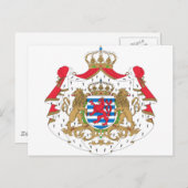 ルクセンブルクの紋章付き外衣 ポストカード (正面/裏面)