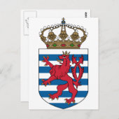 ルクセンブルクの紋章 ポストカード (正面/裏面)