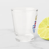 ルクセンブルクの紋章（下に名前を付けて） ショットグラス (左)