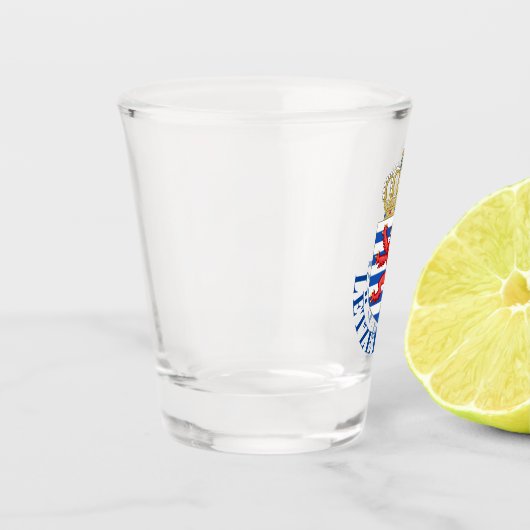 ルクセンブルクの紋章（下に名前を付けて） ショットグラス (左)