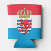 ルクセンブルクの紋章（下に名前を付けて） 缶クーラー (裏面)