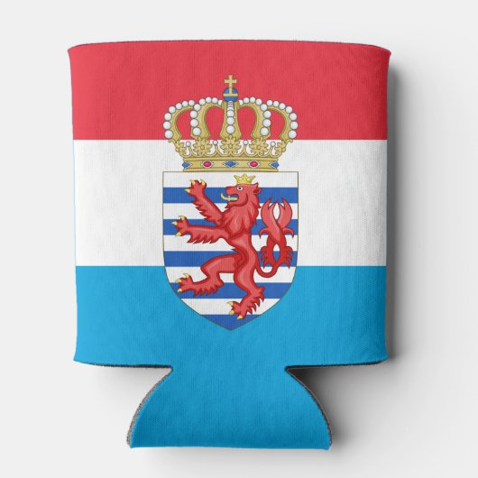 ルクセンブルクの紋章（下に名前を付けて） 缶クーラー (裏面)