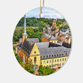 ルクセンブルクの街並み写真 セラミックオーナメント (左)