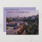 ルクセンブルクはがき内のルクセンブルク市の景色 ポストカード (正面/裏面)