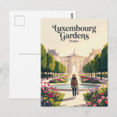 ルクセンブルク公園 フランス ポストカード (正面/裏面)