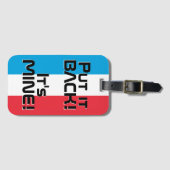 ルクセンブルク国おもしろい旗 ラゲッジタグ (正面横)