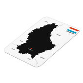 ルクセンブルク国の国旗 マグネット (左側)