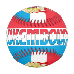 ルクセンブルク国旗と国軍服 野球ボール