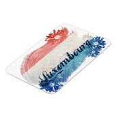 ルクセンブルク国旗のデザイン マグネット (左側)