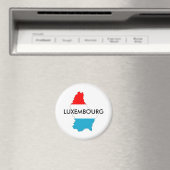 ルクセンブルク国旗の地図の形状シルエット マグネット (インサイチュ (食洗機))
