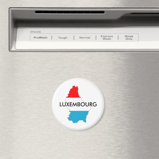 ルクセンブルク国旗の地図の形状シルエット マグネット (インサイチュ (食洗機))