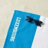 ルクセンブルク国旗の壮麗な愛国心 ビーチタオル (インサイチュ)