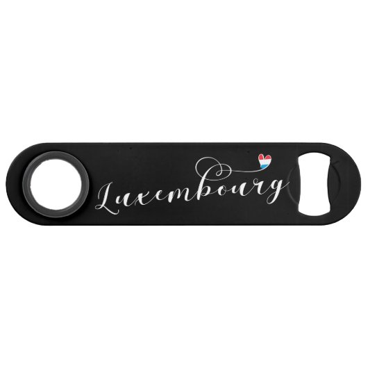 ルクセンブルク国旗ハート、ルクセンブルガー スピード栓抜き (正面(横))