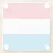 ルクセンブルク国旗 ガラスコースター (裏面)