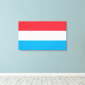 ルクセンブルク国旗 キャンバスプリント (インサイチュ (ウッドフロア))
