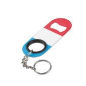 ルクセンブルク国旗 キーホルダー栓抜き (裏面アングル)