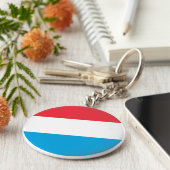 ルクセンブルク国旗 キーホルダー (側面)