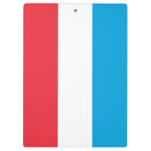 ルクセンブルク国旗 クリップボード (裏面)