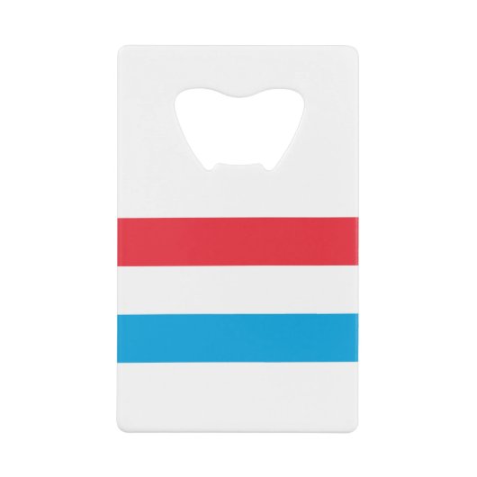 ルクセンブルク国旗 クレジットカード栓抜き (正面)