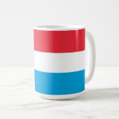 ルクセンブルク国旗 コーヒーマグカップ (正面右)