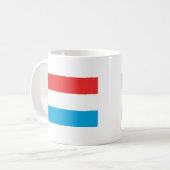 ルクセンブルク国旗 コーヒーマグカップ (正面左)