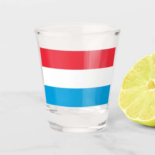 ルクセンブルク国旗 ショットグラス (正面)