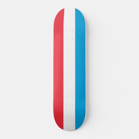 ルクセンブルク国旗 スケートボード (正面)