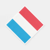 ルクセンブルク国旗 スタンダードランチョンナプキン (角)