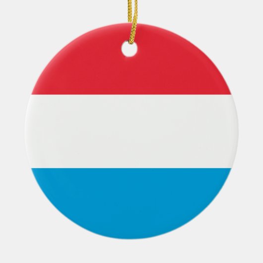 ルクセンブルク国旗 セラミックオーナメント (正面)