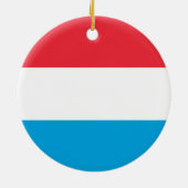 ルクセンブルク国旗 セラミックオーナメント (裏面)