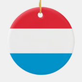 ルクセンブルク国旗 セラミックオーナメント (裏面)