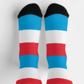 ルクセンブルク国旗 ソックス (上部)