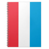 ルクセンブルク国旗 ノートブック (正面)