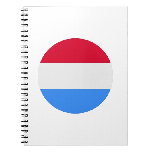 ルクセンブルク国旗 ノートブック (正面)