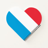 ルクセンブルク国旗 ノートブック (裏面)