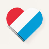 ルクセンブルク国旗 ノートブック (正面)