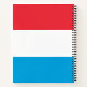 ルクセンブルク国旗 ノートブック (裏面)