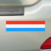 ルクセンブルク国旗 バンパーステッカー (車上)
