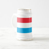 ルクセンブルク国旗 ビールジョッキ (正面左)