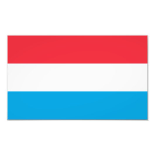 ルクセンブルク国旗 フォトプリント            (正面)